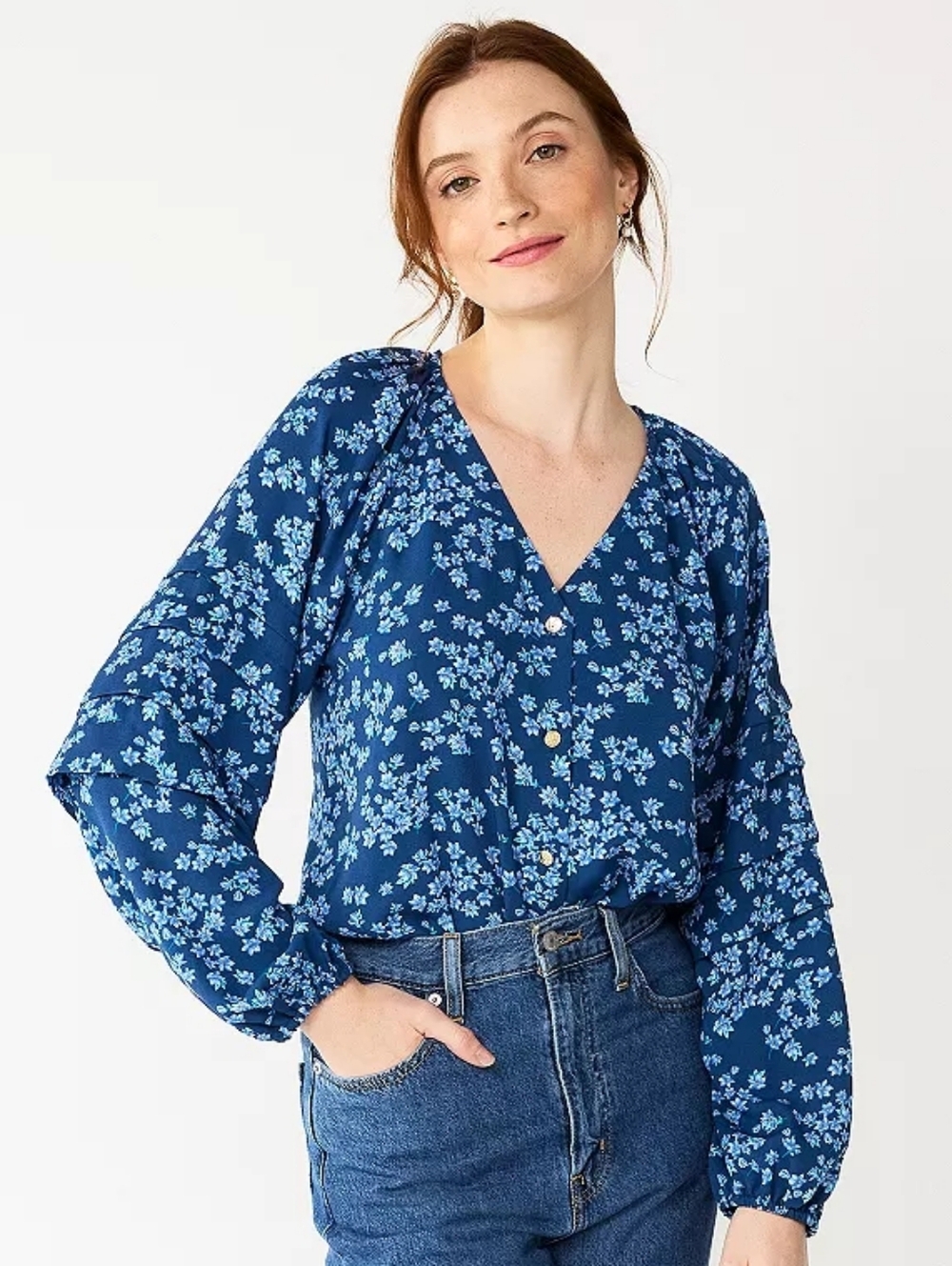 Draper James RSVP Floral Bodysuit